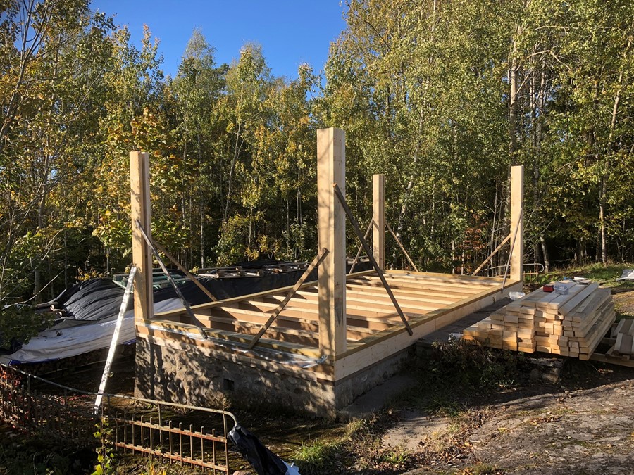 Bidda bygger anneks på hytta 2018-2019 - 28.JPG - Bidda